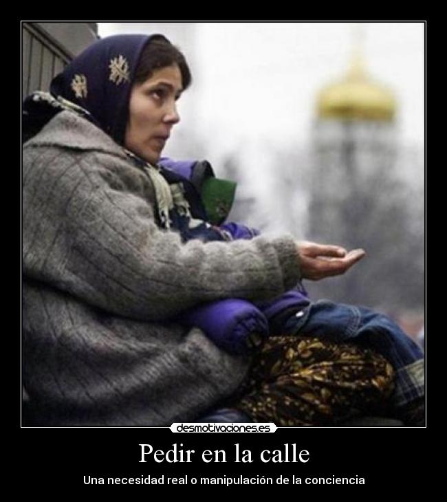 Pedir en la calle -