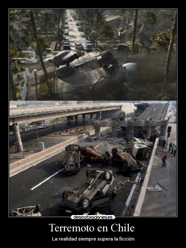 Terremoto en Chile  - La realidad siempre supera la ficción