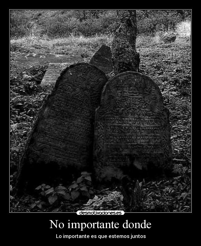 No importante donde -