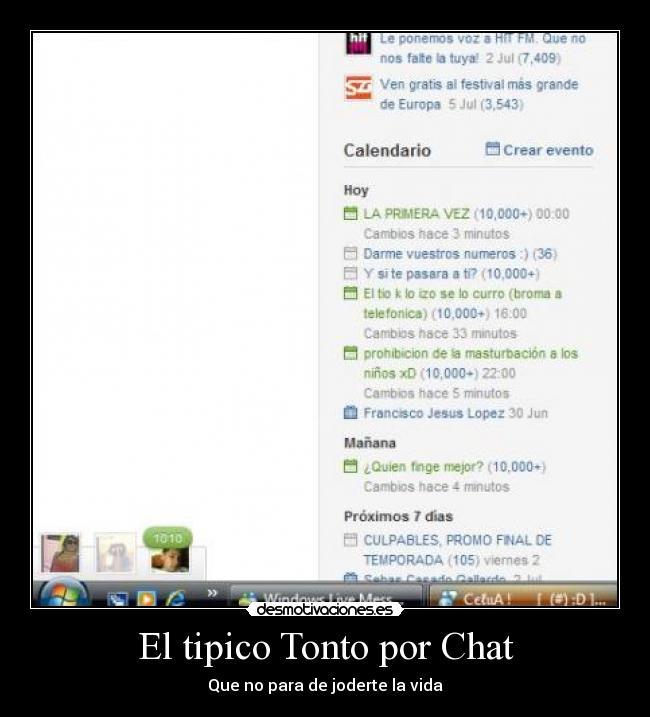 carteles tonto tonto chat desmotivaciones