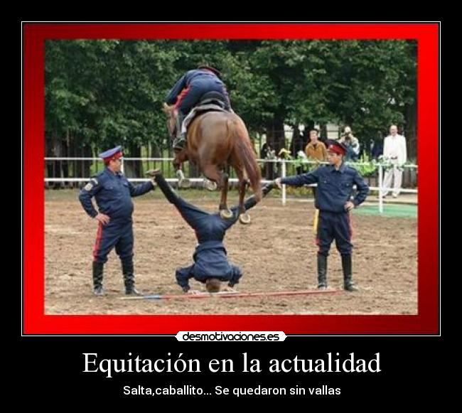 Equitación en la actualidad - Salta,caballito... Se quedaron sin vallas