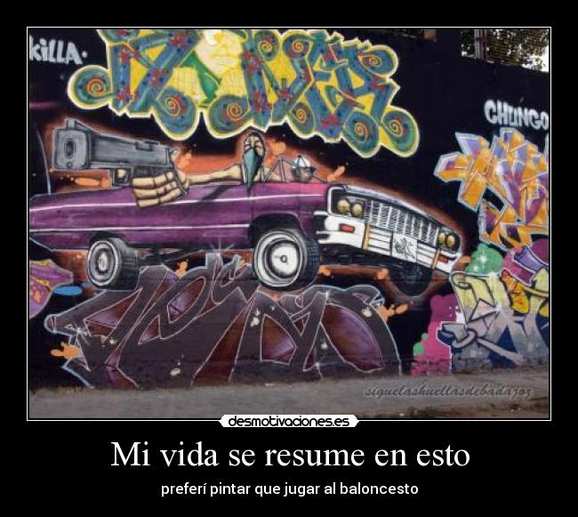 Mi vida se resume en esto -