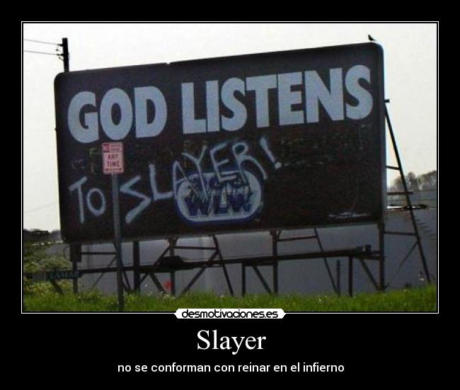 carteles slayer thrash death heavy metal desmotivaciones
