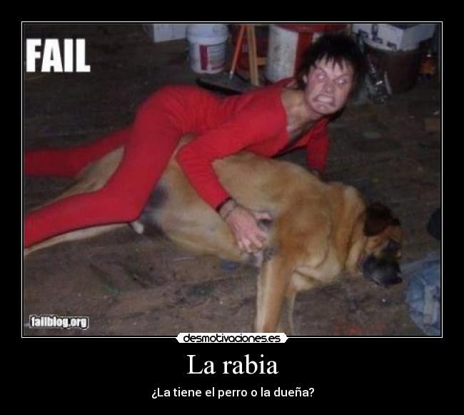 La rabia - ¿La tiene el perro o la dueña?