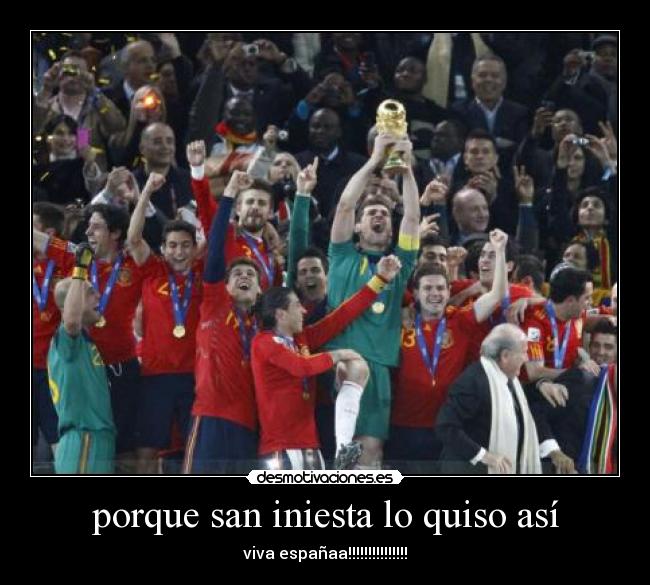porque san iniesta lo quiso así -