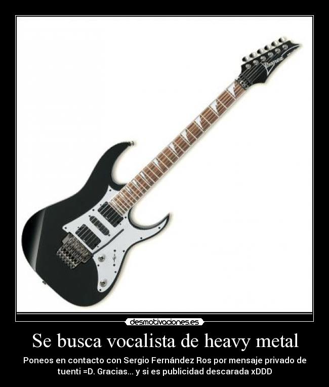 Se busca vocalista de heavy metal - 