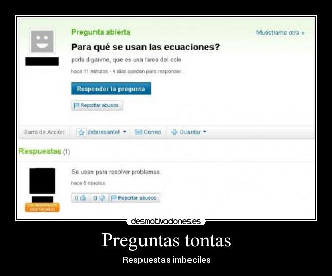 Preguntas tontas -