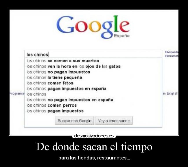 De donde sacan el tiempo - para las tiendas, restaurantes...