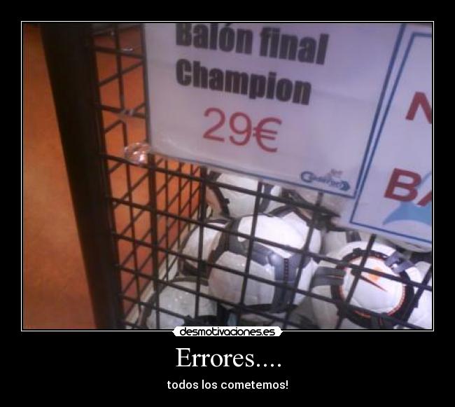 Errores.... - todos los cometemos!