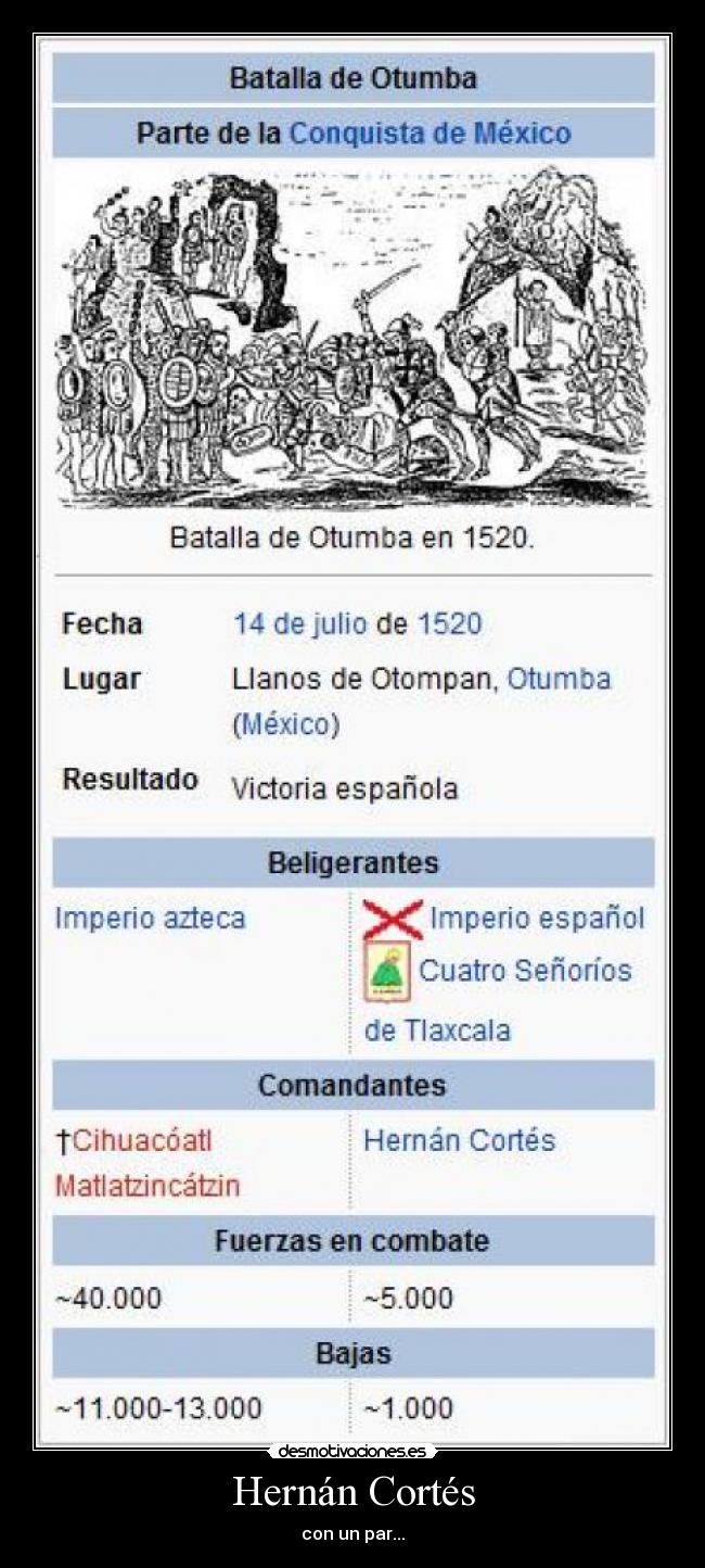 Hernán Cortés - con un par...