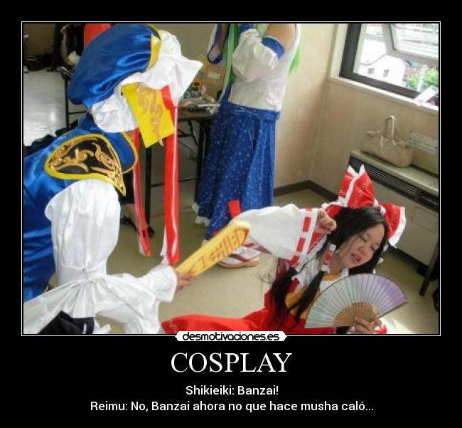 carteles touhou cosplay manga anime shikieiki yamaxanadu reimu hakurei sanae kochiya desmotivaciones
