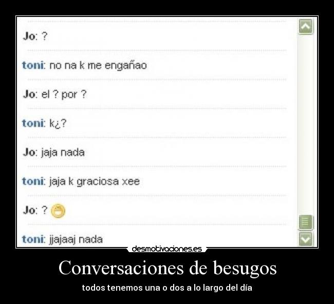 Conversaciones de besugos - 