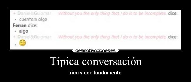 Típica conversación - 