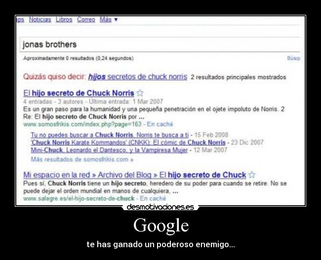 Google - te has ganado un poderoso enemigo...