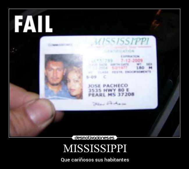 MISSISSIPPI - Que cariñosos sus habitantes