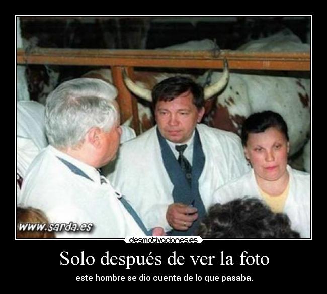 Solo después de ver la foto - 