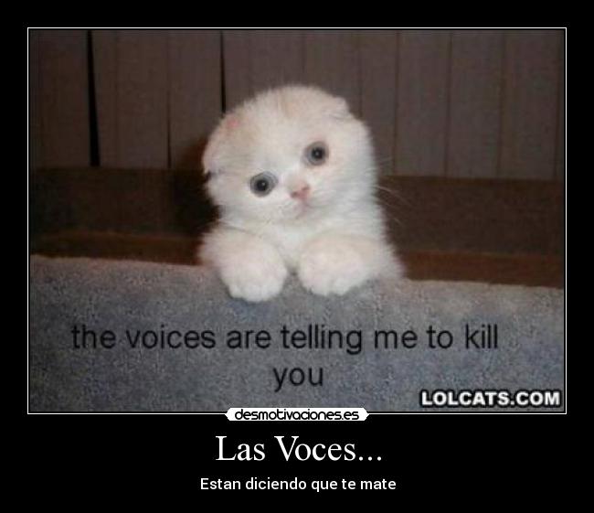 Las Voces... - Estan diciendo que te mate