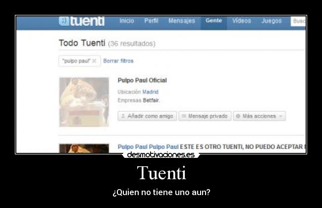 Tuenti - ¿Quien no tiene uno aun?