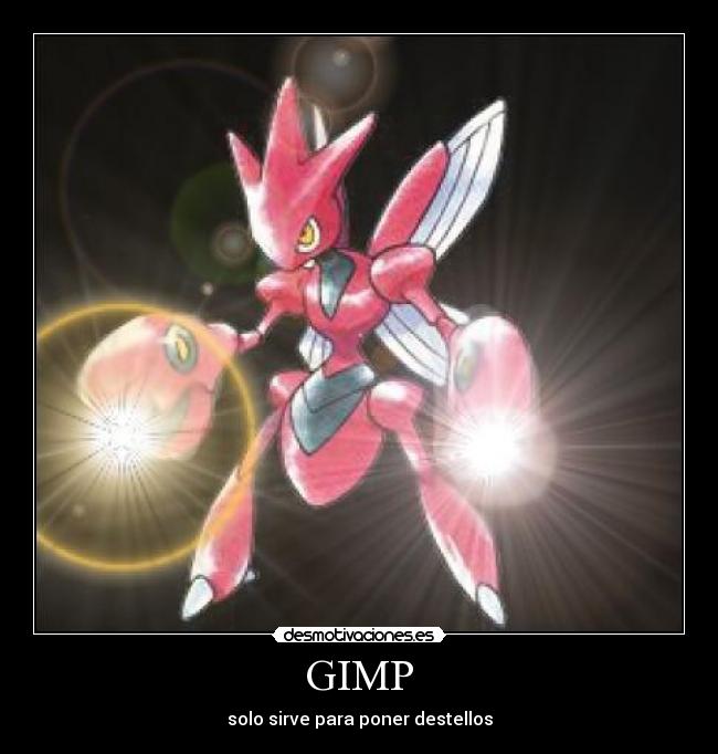 GIMP - solo sirve para poner destellos