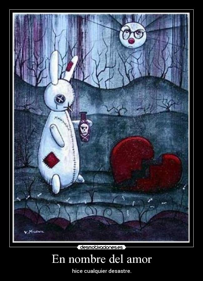 carteles amor nombre amor cualquier desastre desmotivaciones