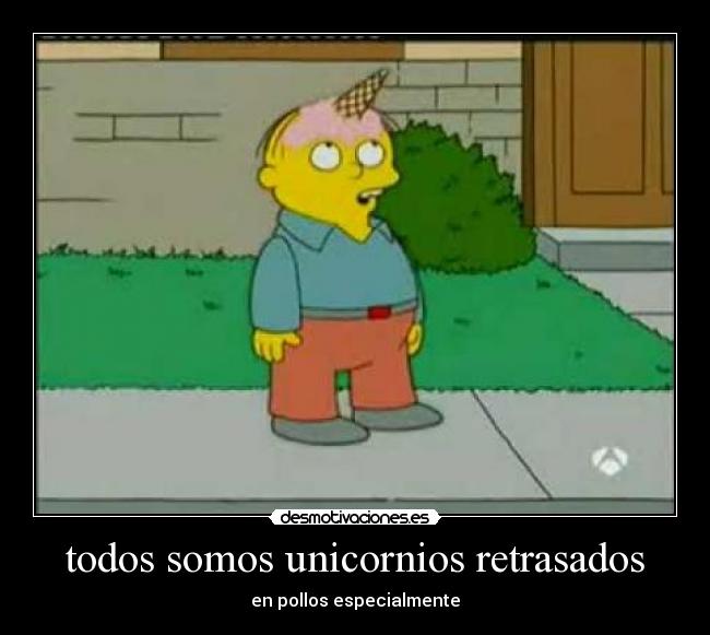 todos somos unicornios retrasados - en pollos especialmente