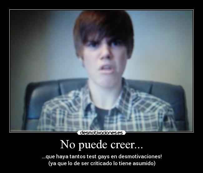 No puede creer... -