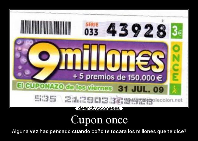 Cupon once -