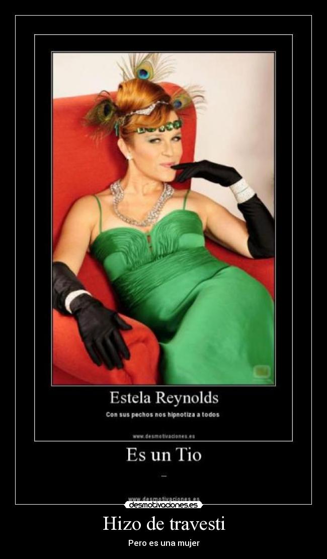 Hizo de travesti - 