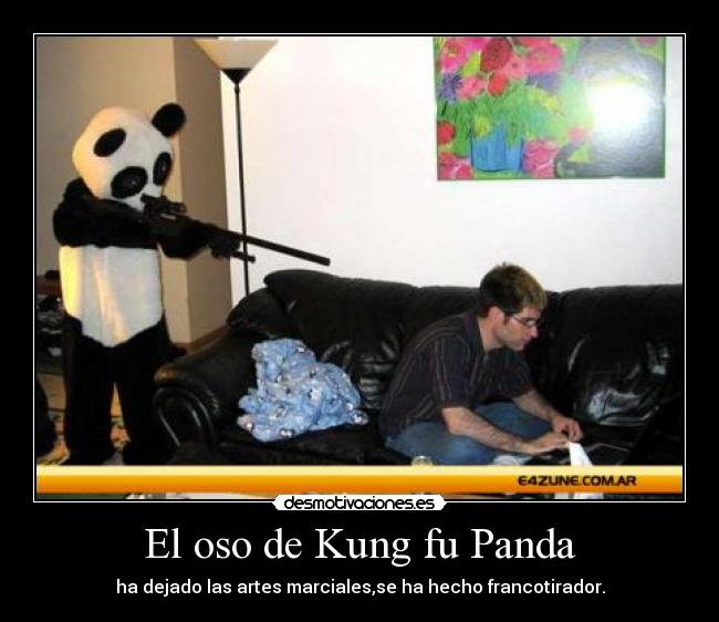 El oso de Kung fu Panda -