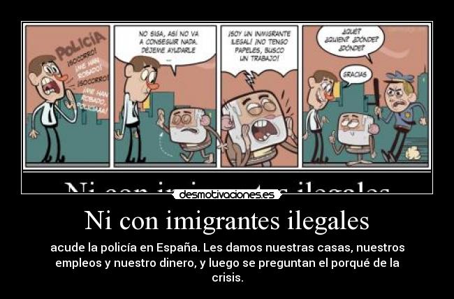 Ni con imigrantes ilegales - 