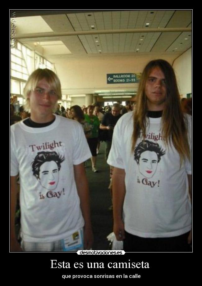 Esta es una camiseta - que provoca sonrisas en la calle