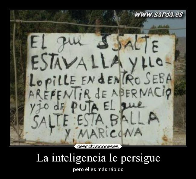 La inteligencia le persigue - 