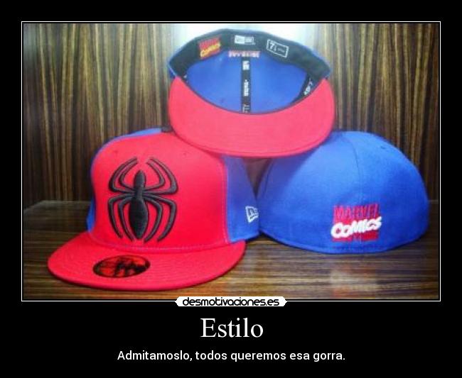 carteles spiderman gorra rap desmotivaciones
