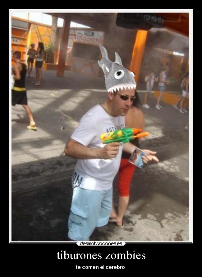tiburones zombies - te comen el cerebro 
