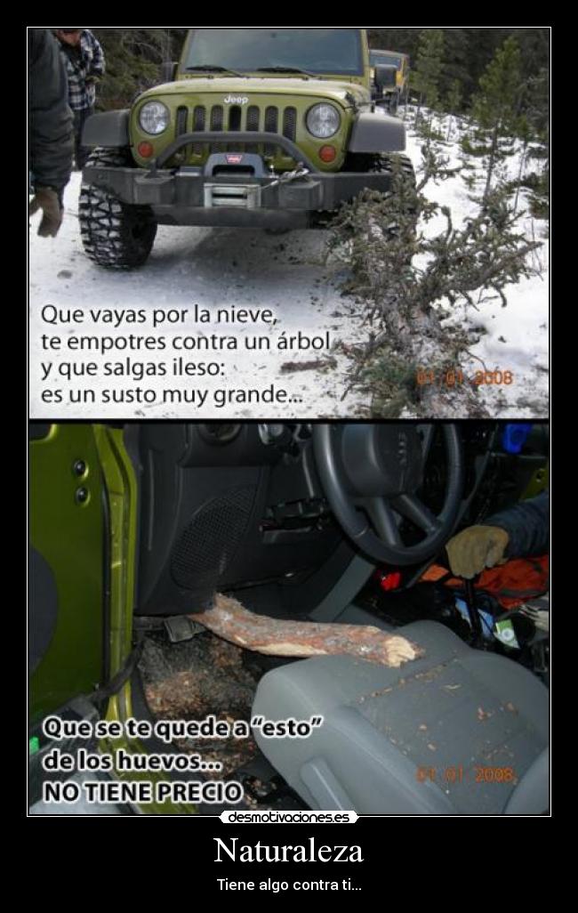 Naturaleza - Tiene algo contra ti...