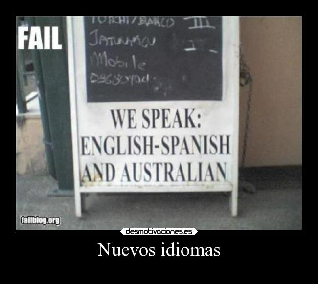 Nuevos idiomas -
