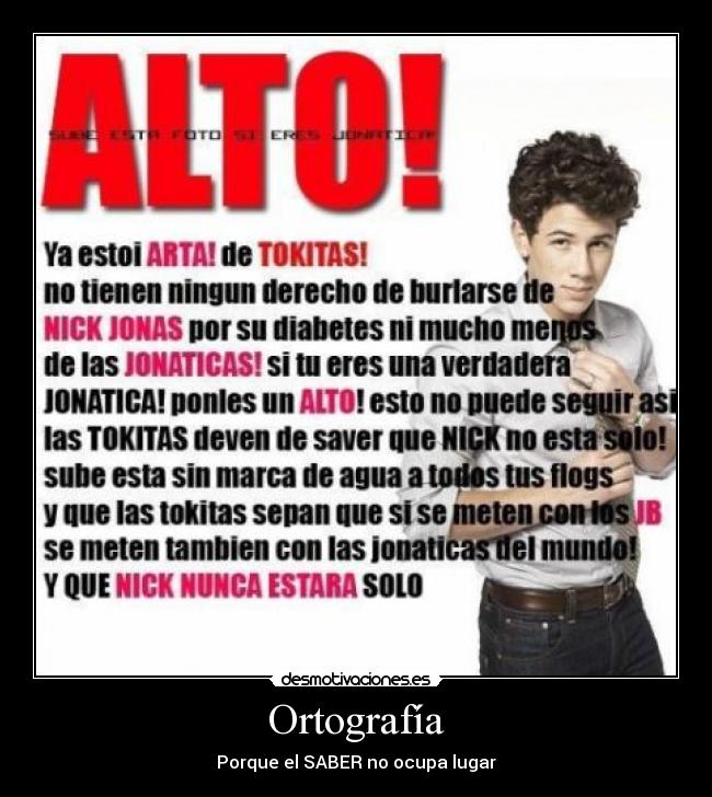 Ortografía - Porque el SABER no ocupa lugar