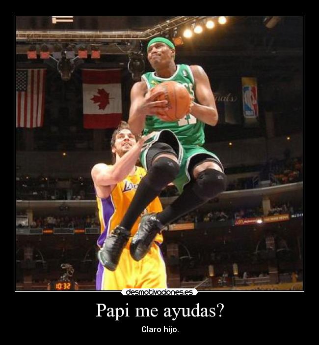 Papi me ayudas? - Claro hijo.