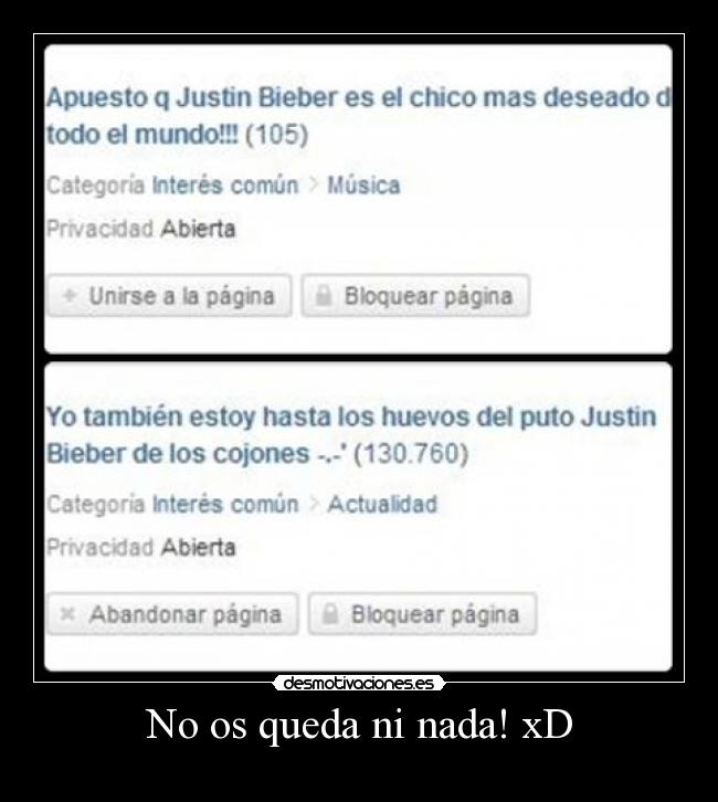 No os queda ni nada! xD -