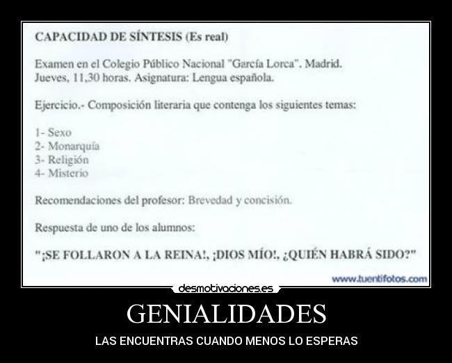 GENIALIDADES - 