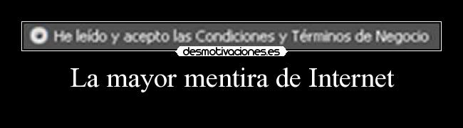 La mayor mentira de Internet - 