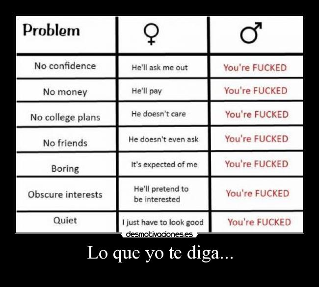 Lo que yo te diga... -