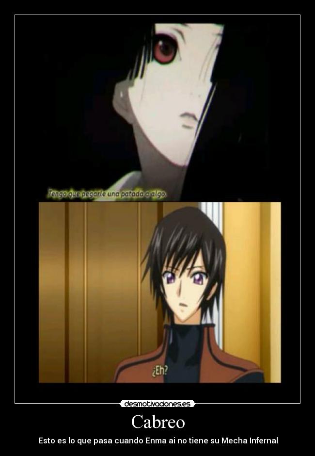 carteles jigoku shoujo feat code geass desmotivaciones