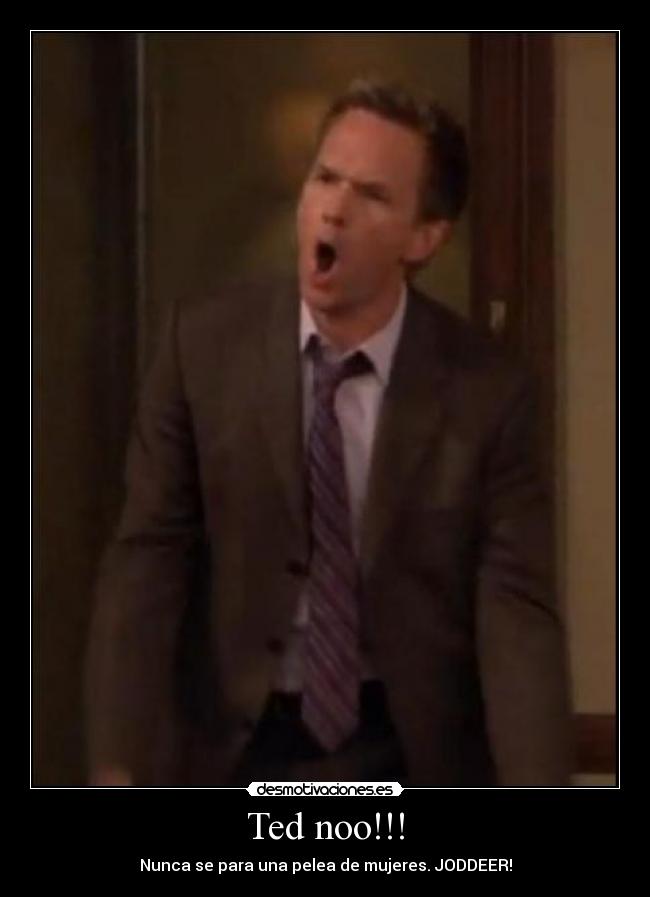Ted noo!!! - Nunca se para una pelea de mujeres. JODDEER!