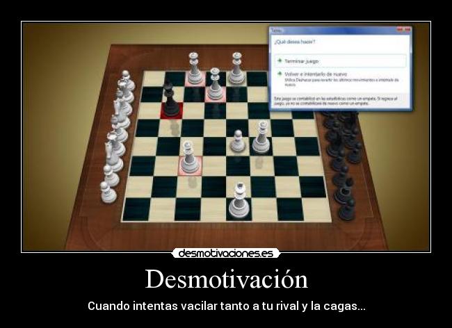 Desmotivación - Cuando intentas vacilar tanto a tu rival y la cagas...