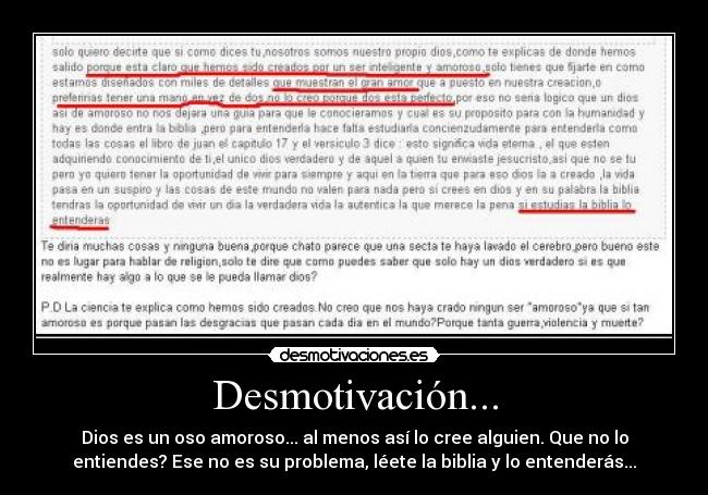 carteles diososoamorosobibliadesmotivacion desmotivaciones