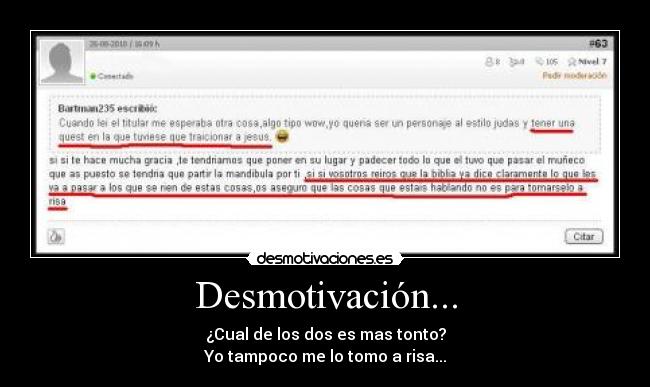 carteles desmotivaciondiostontoidiotabaka desmotivaciones