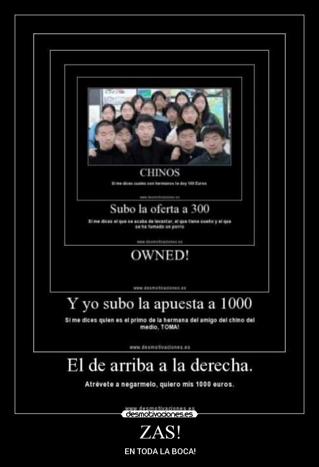 ZAS! - EN TODA LA BOCA!