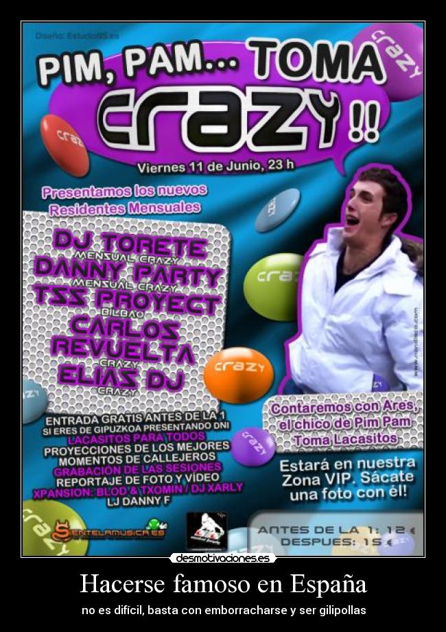 Hacerse famoso en España -