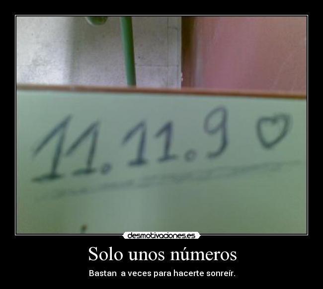 Solo unos números - 